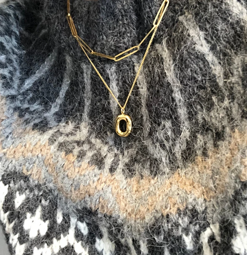 Женское колье с подвеской в виде пончиков серебро 925 пробы | Украшения и