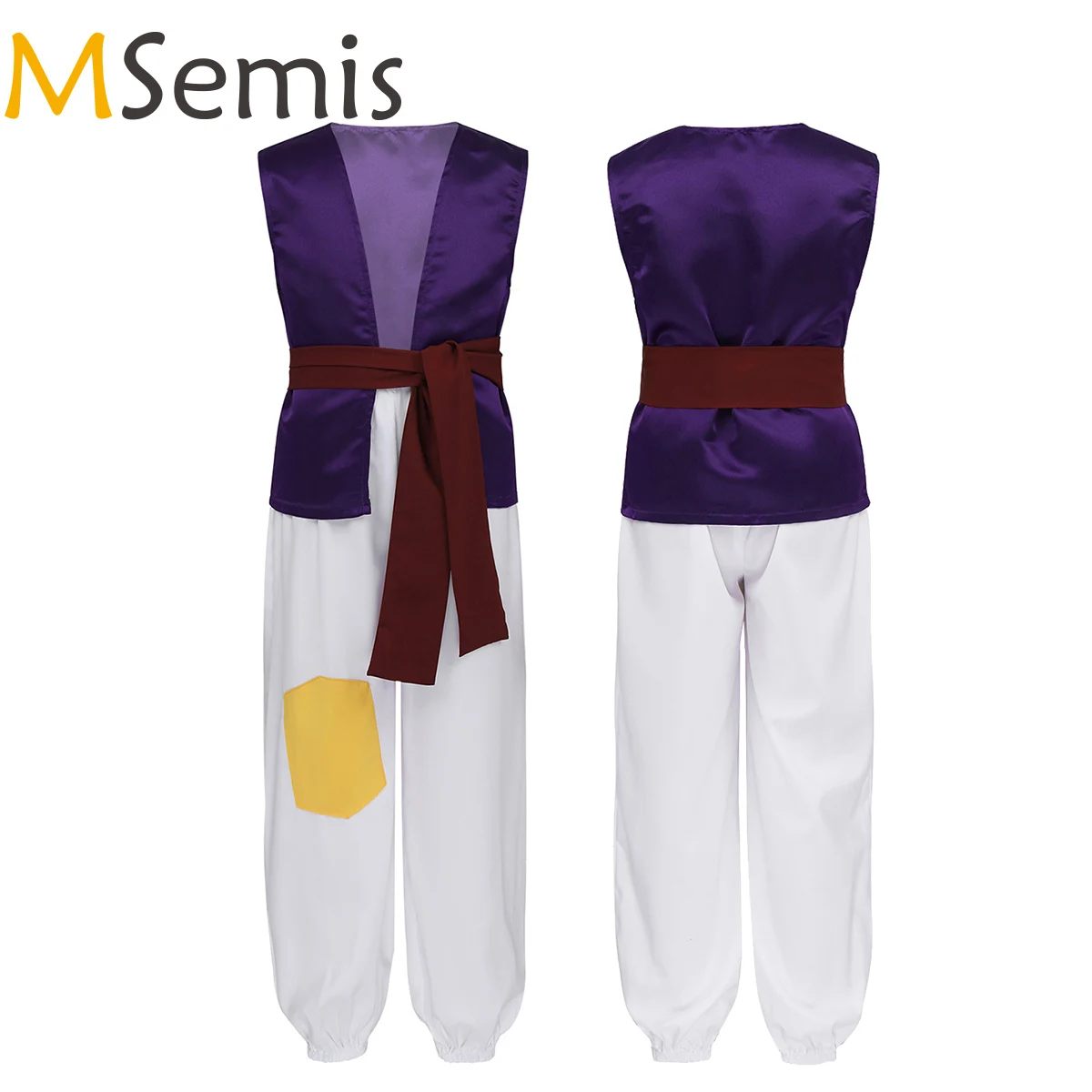 Детские костюмы MSemis для мальчиков арабский принц безрукавка жилет с брюками