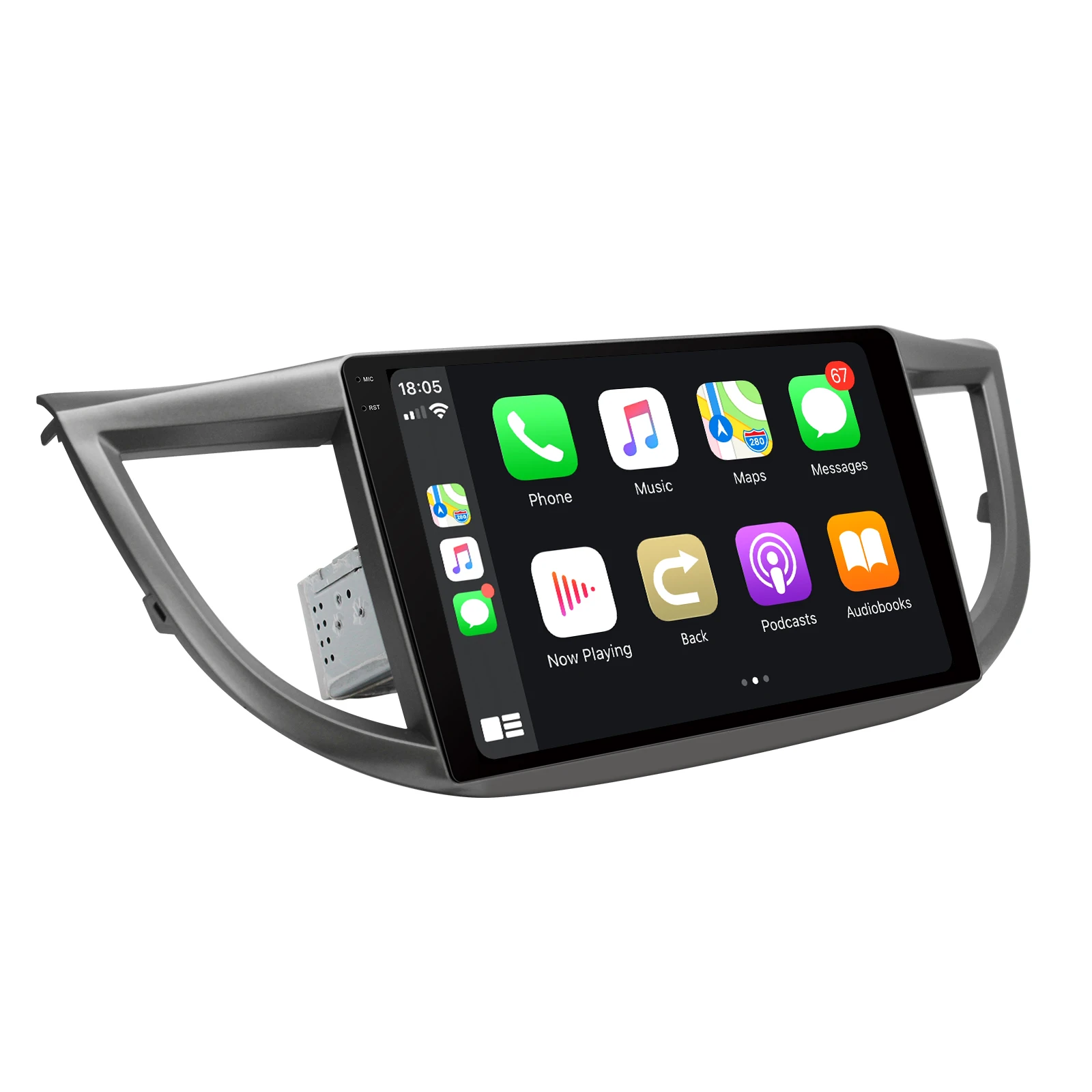 저렴한 자동차 라디오 1 Din 10.1 인치 안 드 로이드 10 Autoradio 멀티미디어 플레이어 자동 오디오 헤드 유닛 무선 Carplay 혼다 CRV 2012-2016