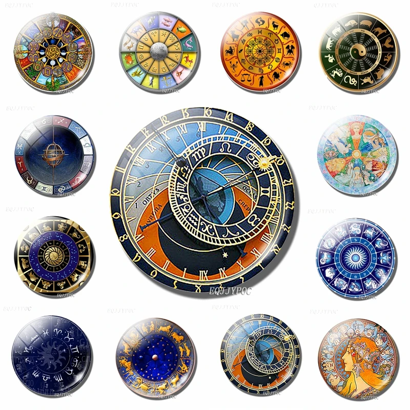 Компас с 12 созвездий магниты на холодильник доска магнит для доски стеклянный