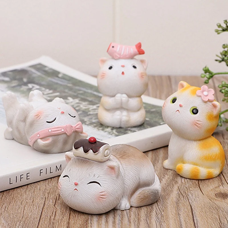

Household Creative Ornaments Sweet Home Decoration-Little Cat Home Decoration Accessories Cartoon Cat Cake Topper Decoration