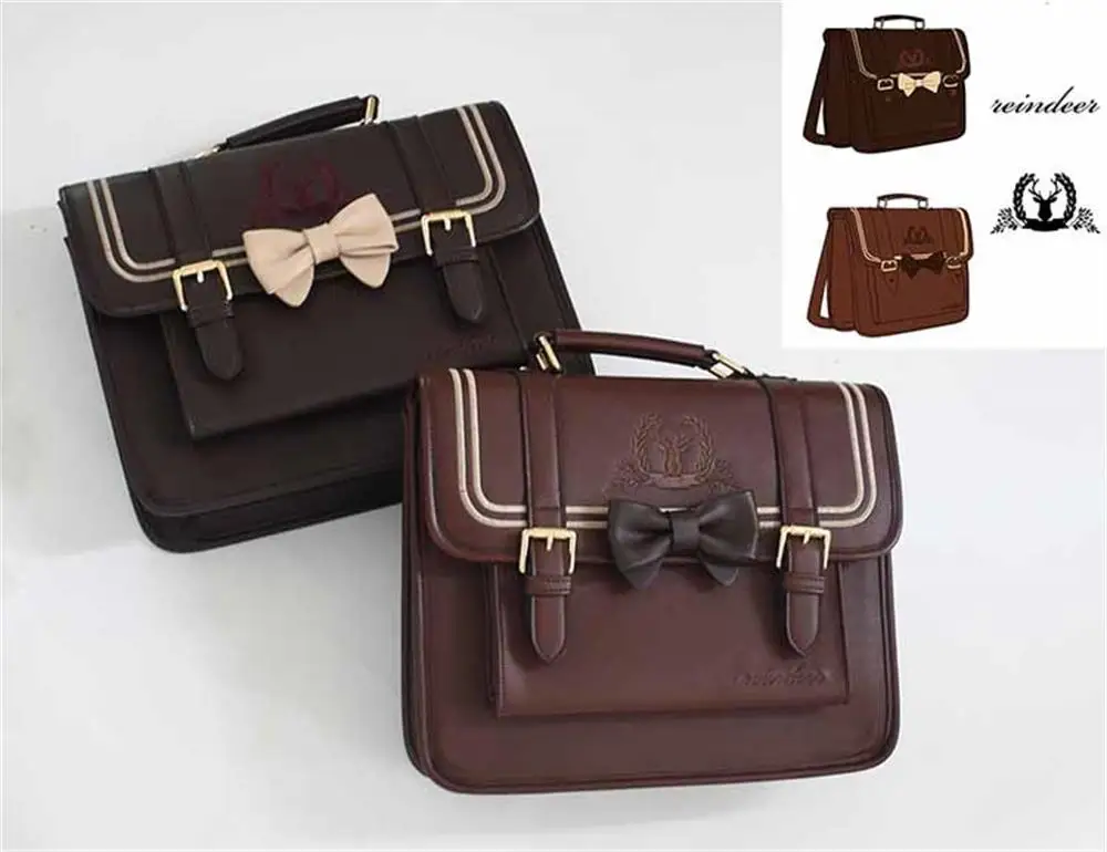 3WAY японская Лолита Ретро JK равномерная вышивка сумка-мессенджер Высокая