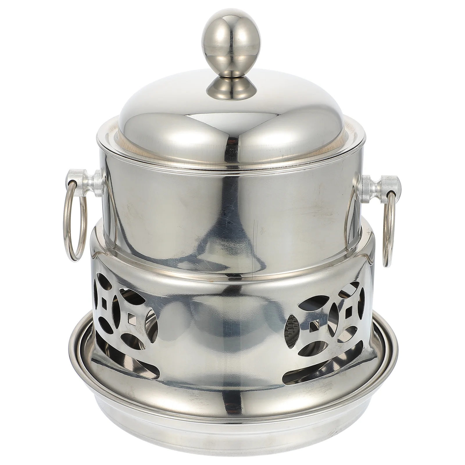 

1 набор, мини-кастрюля для фондю на спиртовой основе из нержавеющей стали