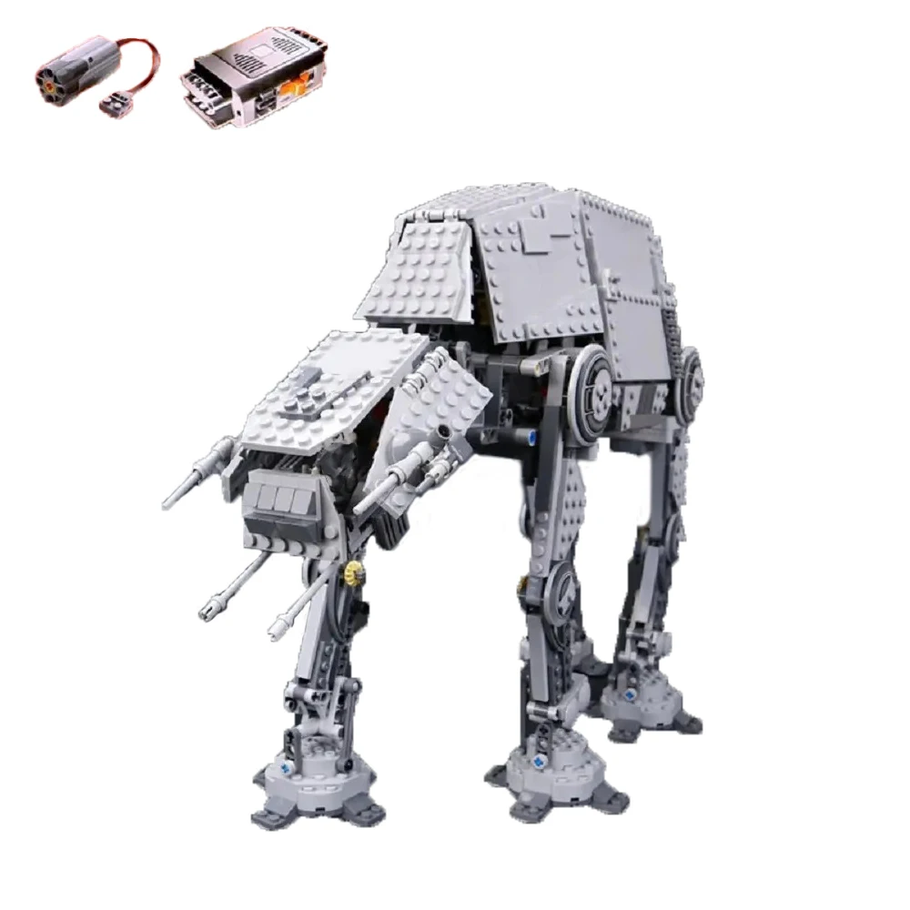 

Stock Star Motorized Walking AT-AT Model Bricks Set Compatible with 10178 Building Blocks Toys for Kids Christmas Gifts