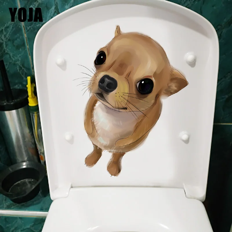 YOJA 18 × 23 7 см стоящая милая собака Чихуахуа украшение для туалета аксессуары дома