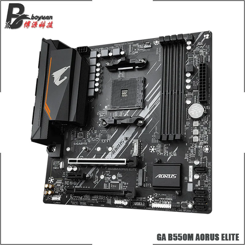AMD Ryzen 7 5800X R7 CPU + GA B550M AORUS ELITE новый комплект материнской платы Socket AM4 без кулера |