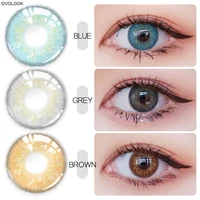 ovolook 2pcspair lenses 3 tone colored contact lenses for eyes beautiful colorful eyes lenses color contacts