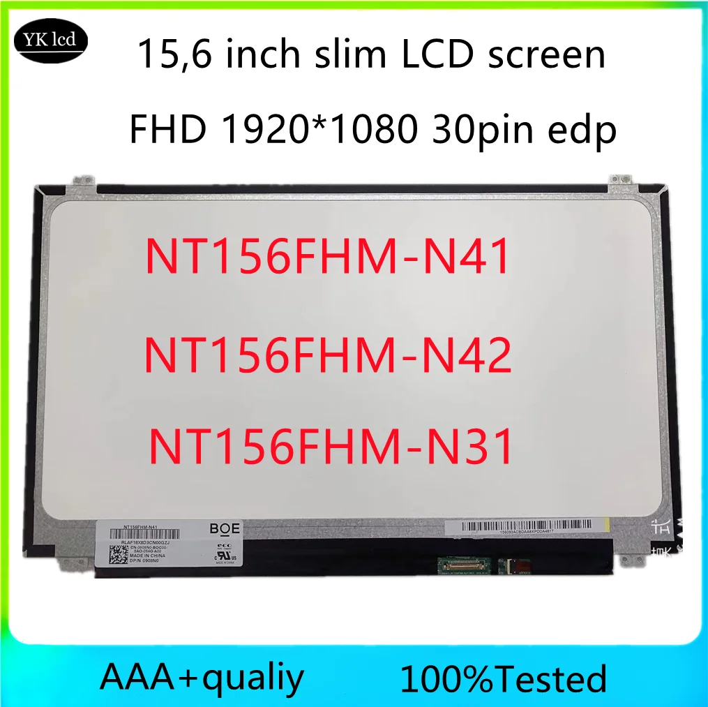 15 6-дюймовый экран для ноутбука NT156FHM-N41 N31 телефон B156HTN03.0 B156HTN03.4 B156HTN03.5 B156HTN03.8