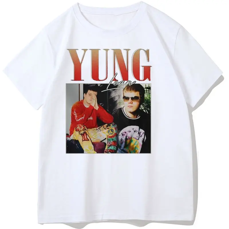 Фото Vintage Yung Lean Rap Hip Hop 90s Retro T Shirt Gothic Clothes Man Tee Men's Cotton T-shirt Summer Punk Men Tshirt 2021 Мужская Vintage Yung Lean Rap Hip Hop 90s Retro T Shirt Gothic Clothes Man Tee Men's Cotton T-shirt Summer Punk Men Tshirt 2021 Мужская