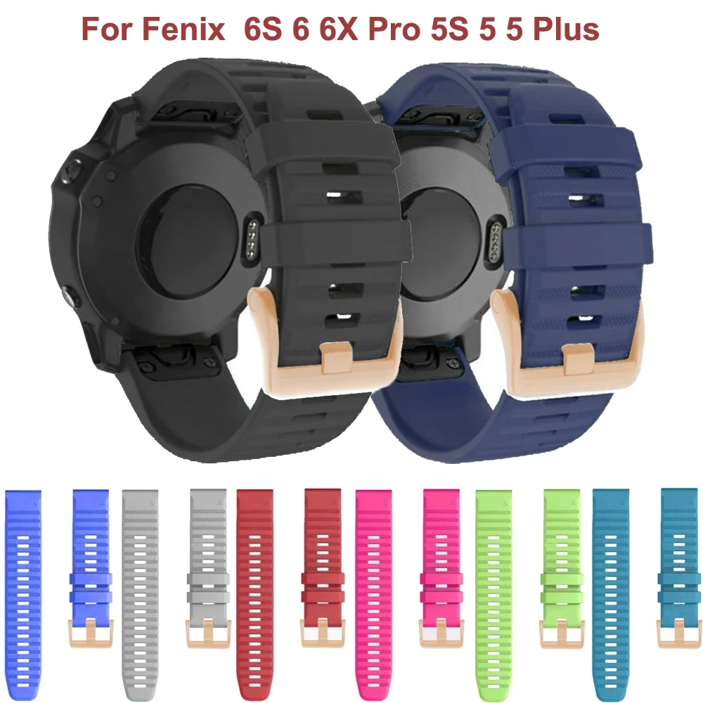 

Ремешок для смарт-часов Garmin Fenix 6 6S 6X Pro 5X 5 5S Plus 3HR Forerunner 935 945, быстросъемный силиконовый браслет