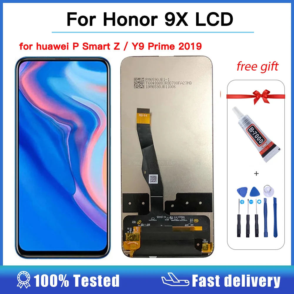 

Дисплейный модуль для Honor 9X, ЖК-дисплей с сенсорным экраном, дигитайзер в сборе, 6,59 дюйма, для huawei Honor 9X, ЖК-дисплей для Honor 9x Pro