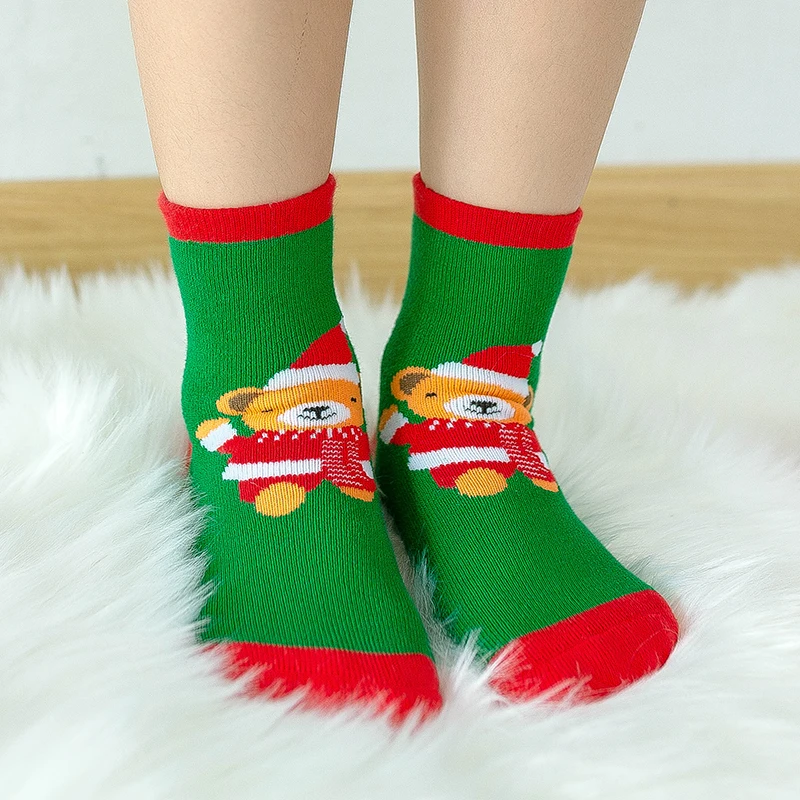 1pair Christmas Gifts for Kids 25*8cm Socks Women's New Year Stockings | Мать и ребенок