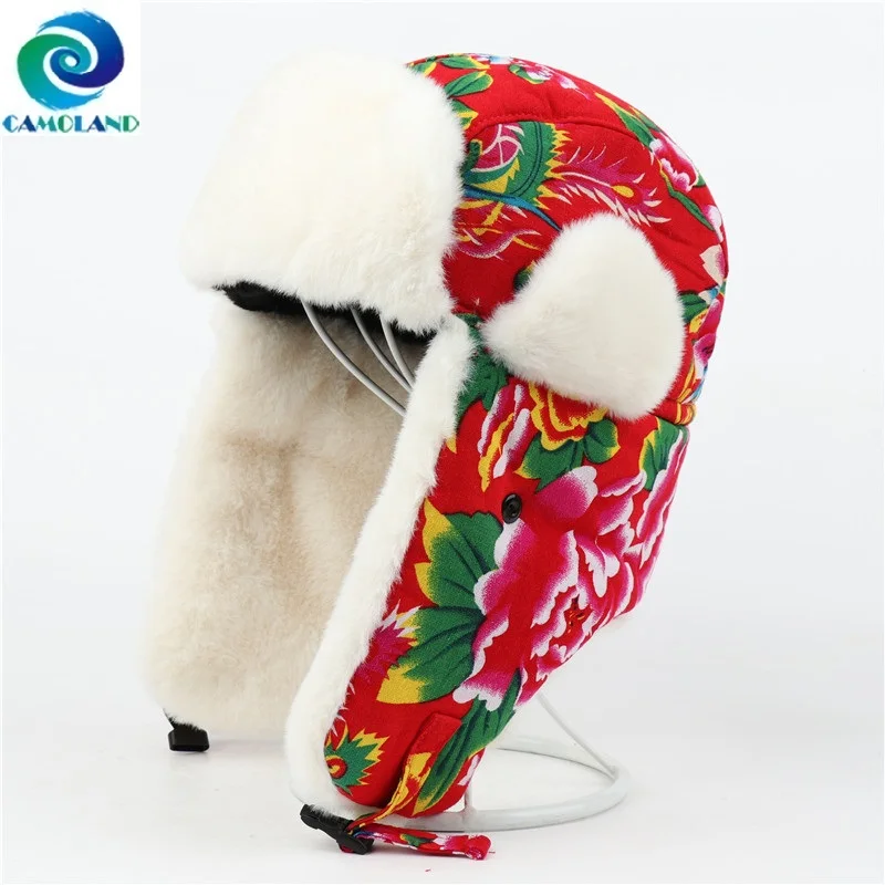 Женская зимняя шапка-ушанка с флисовой подкладкой | Аксессуары для одежды