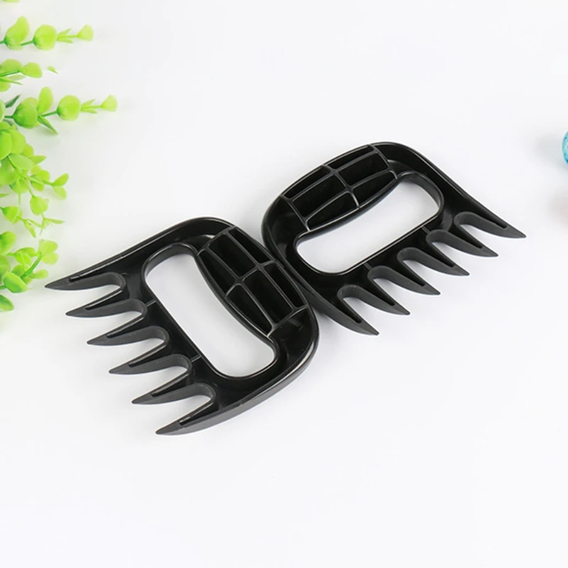 

2 Pcs Meat Shredder Barbecue Fork Bear Claw Meat Separator Handle Kitchen Food Fork Meat Slicer BBQ Grill Meat Handler