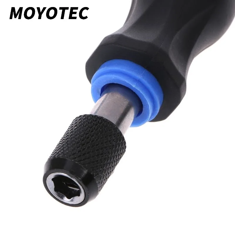 

MOYOTEC Multi-function 1/4" 6.35mm Non-slip Dismountable Screwdriver Handle With Soft Rubber Handle Adapt Any Screwdriver Tool B