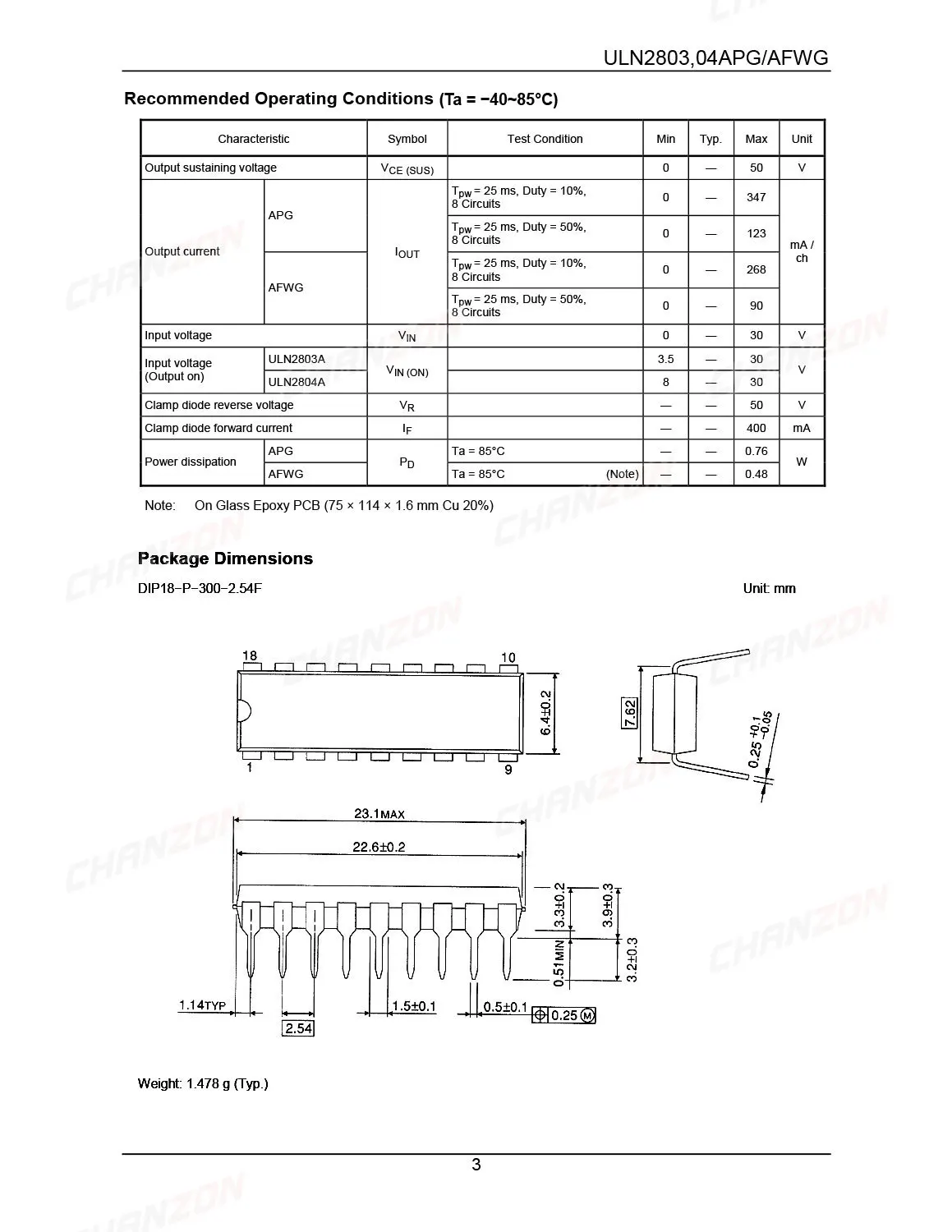 10 шт. ULN2803APG DIP-18 Darlington транзистор биполярный стыковочный Триод BJT трубка Fets DIP DIY 500