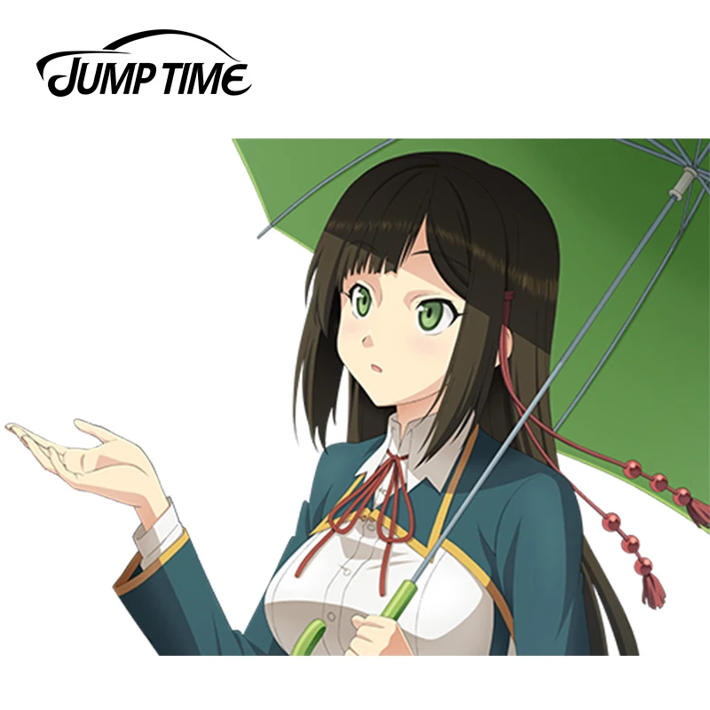 

JumpTime 13 см x 9,5 см мультяшный аниме Koi to Senkyo шоколадный автомобильный стикер наклейка аксессуары милая девушка Водонепроницаемый солнцезащитный