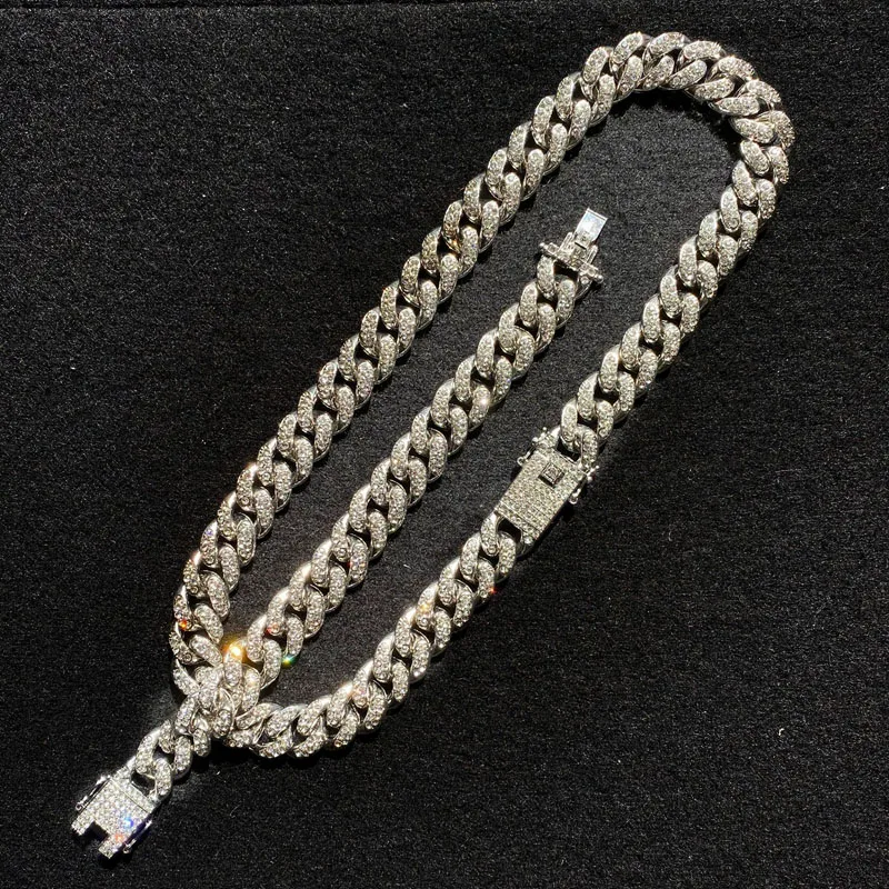 Набор украшений в стиле хип-хоп мужские роскошные хрустальные часы и браслет из