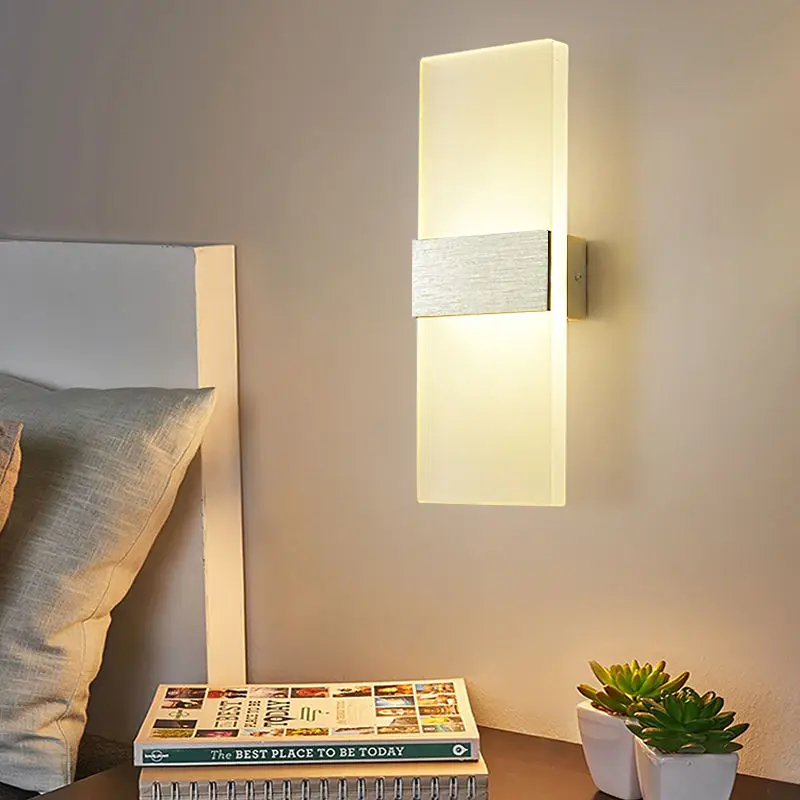 Светодиодная настенная лампа в современном стиле акриловый материал освещение