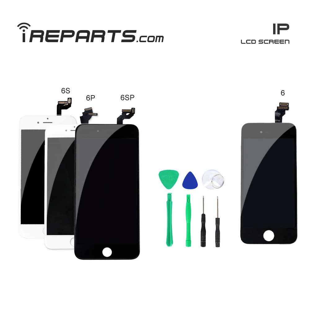 IREPARTS lcd Oem для iPhone 5c 6 6p 6s p ЖК дисплей полный набор сенсорный экран дигитайзер