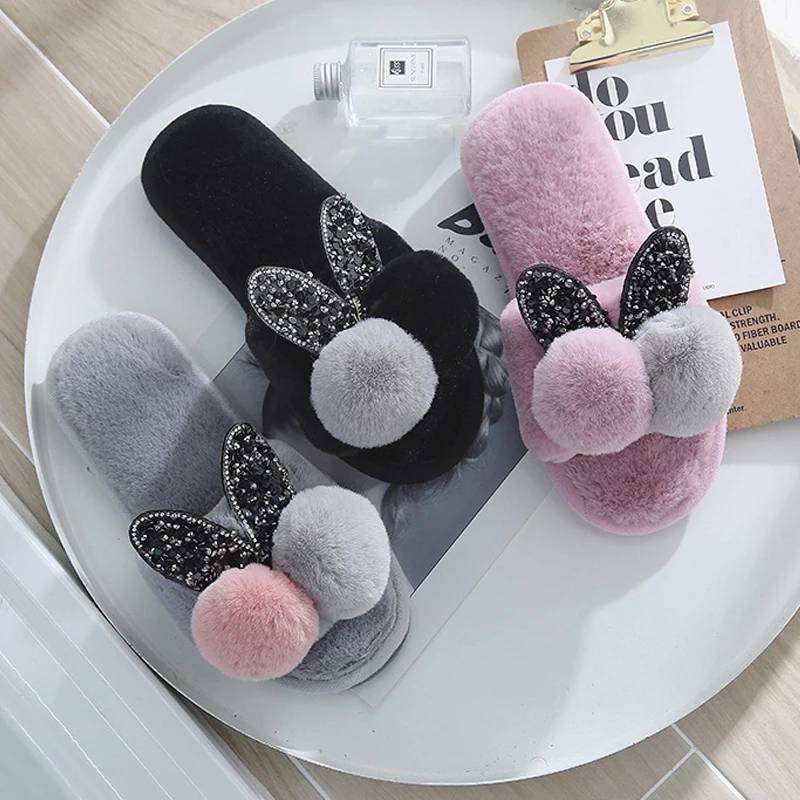 Женские зимние тапочки Домашняя обувь женская Тапочки мягкие с маленькими