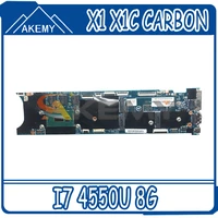 akemy for lenovo thinkpad x1 x1c carbon laptop pc motherboard lmq 1 mb 12298 2 i7 4550u 8g quality assurance 100 test ok