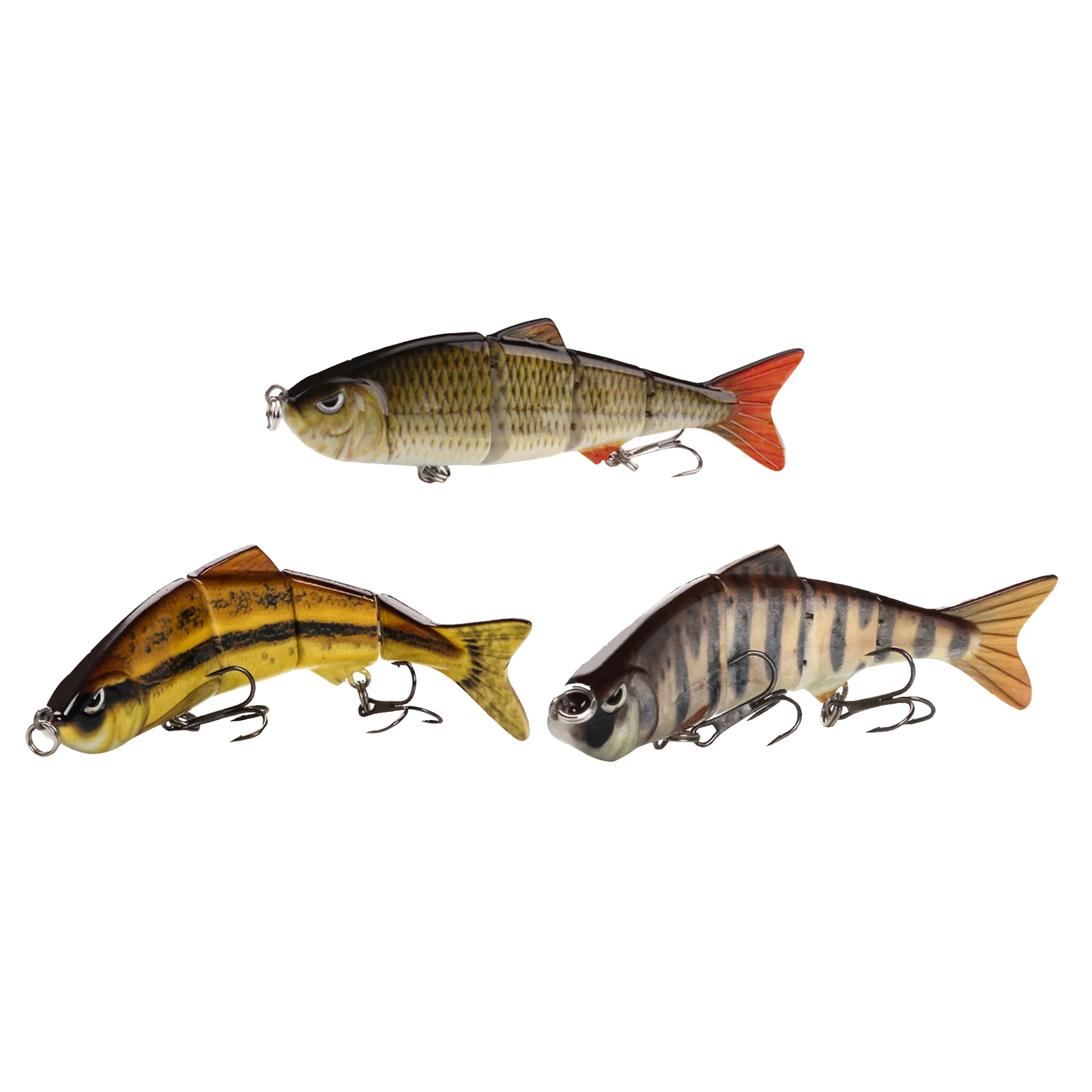 

Бас маски Minnow зачистки инструменты рыболовная приманка 4 "4-сегментный мульти шарнирные воблеры свимбейт жесткая наживка приманка для прима...