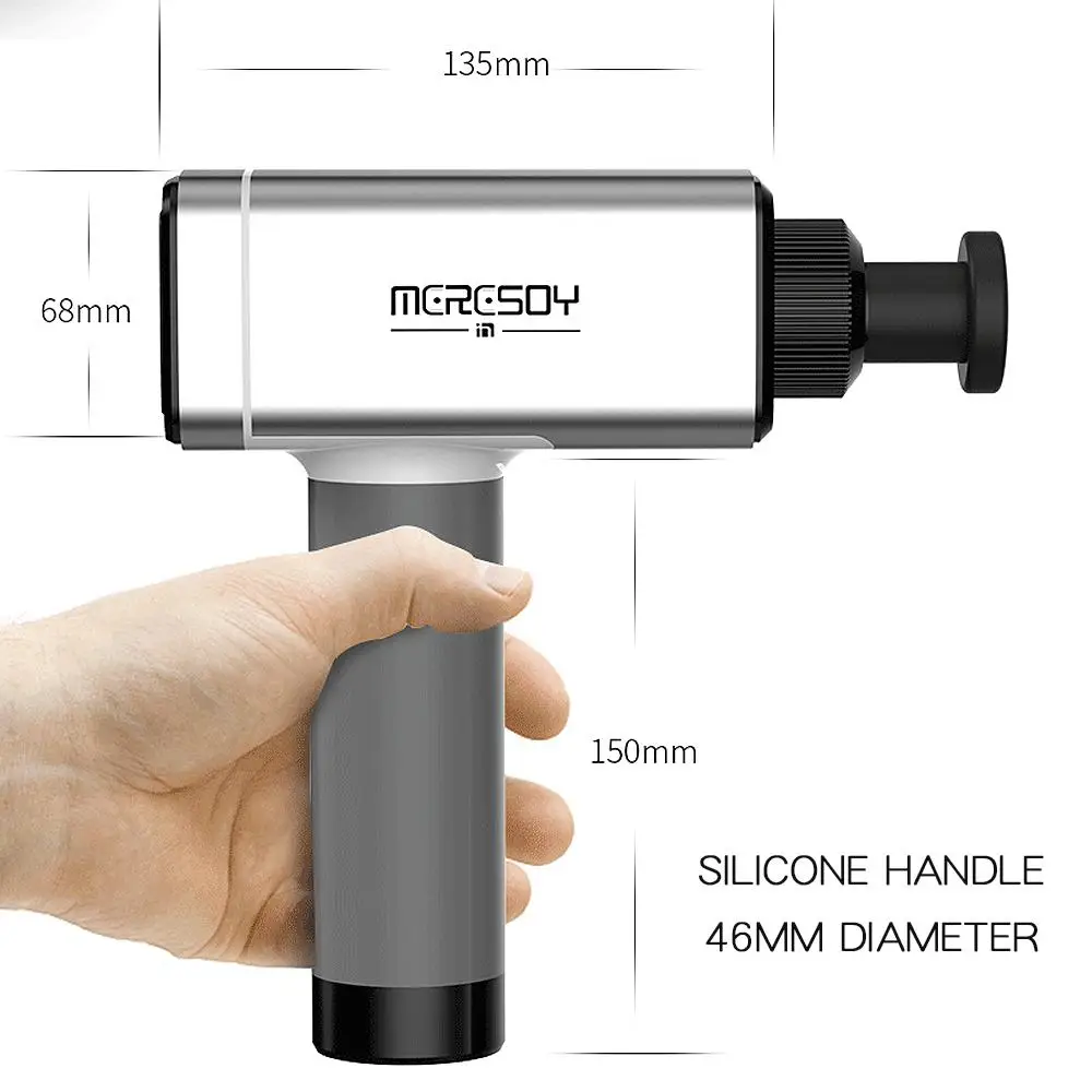 

3500r/min 4 Gears Therapy Muscle Massage Gun Electric Brushless Massager Muscle Deep Relaxation Slimming Fascia Gun With 4 Heads