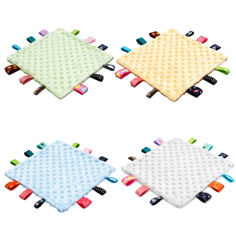 

Insular Baby Bean Label Comfort Soothe Appease Towel Solid Cotton Blanket for Baby Sleep Well Baby Accessories