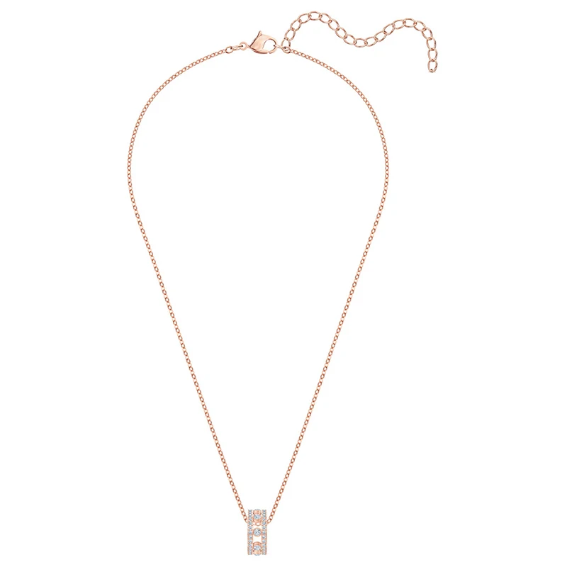 

SWA Fashion Jewelry New MY HERO Pendant Necklace Shiny Romantic Wild Round Pattern Crystal Women Wedding Gift