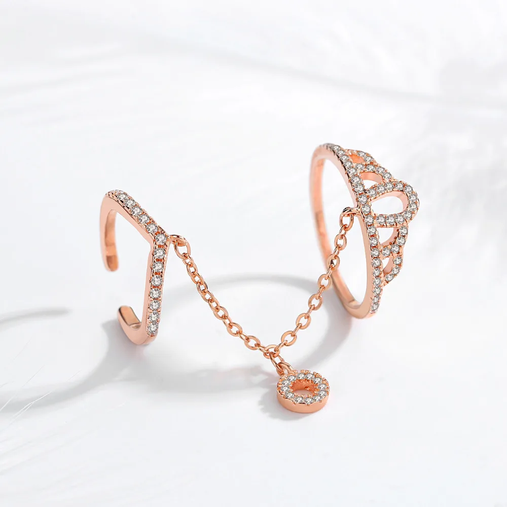 Женское Обручальное Кольцо TONGZHE розовое золото ювелирное изделие из