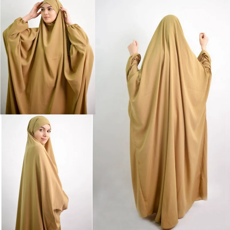 

ИД молитва одежды мусульманский женский хиджаб платье джилбаба Абаи длинные жен полное покрытие Рамадан платье Абаи s Исламская никаб Vestidos