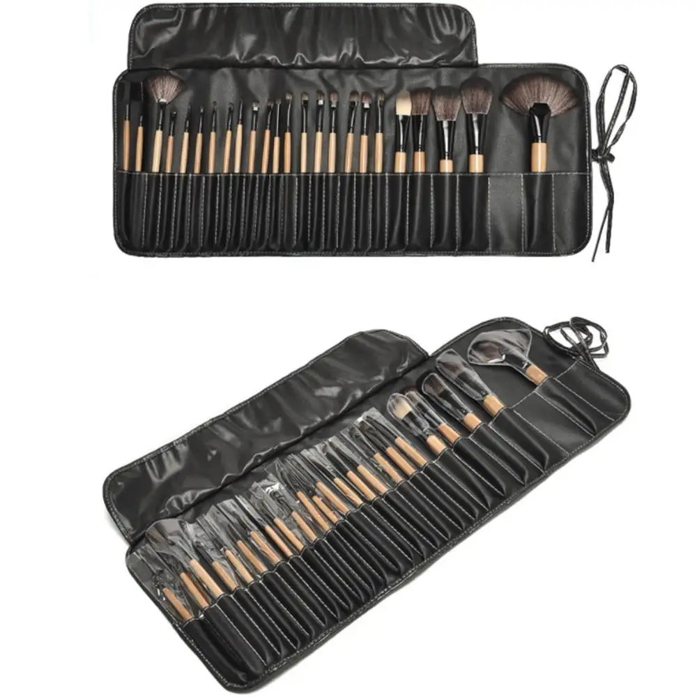 Набор кистей для макияжа с чехлом 24 шт.|Аппликатор теней век| |