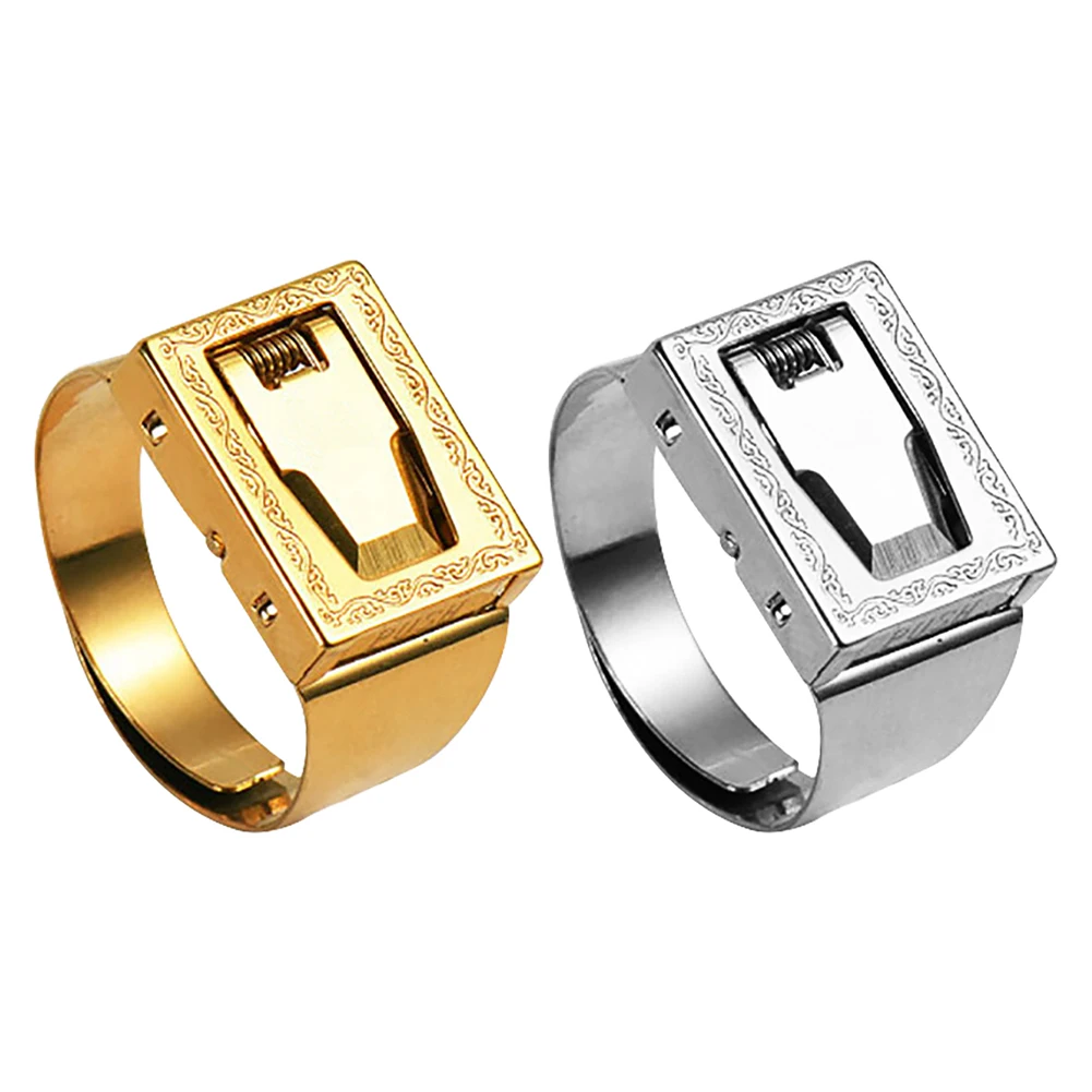 

Women Men Safety Survival Ring Tool Adjustable opening Self Defence Stainless Steel Ring Foldable Knife Hidden Anti-wolf ring