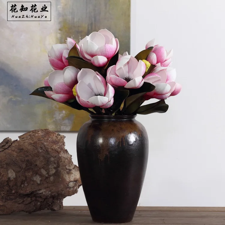 Искусственный цветок из ЭВА магнолия украшение для домашнего