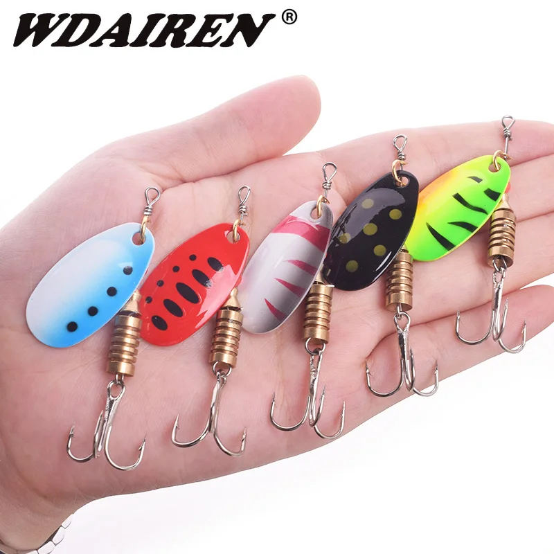 

5pcs/lot fishing spoon lures spinner bait 2.5g 3.5g 5.5g fishing Wobbler metal baits spinnerbait isca Artificial free with box