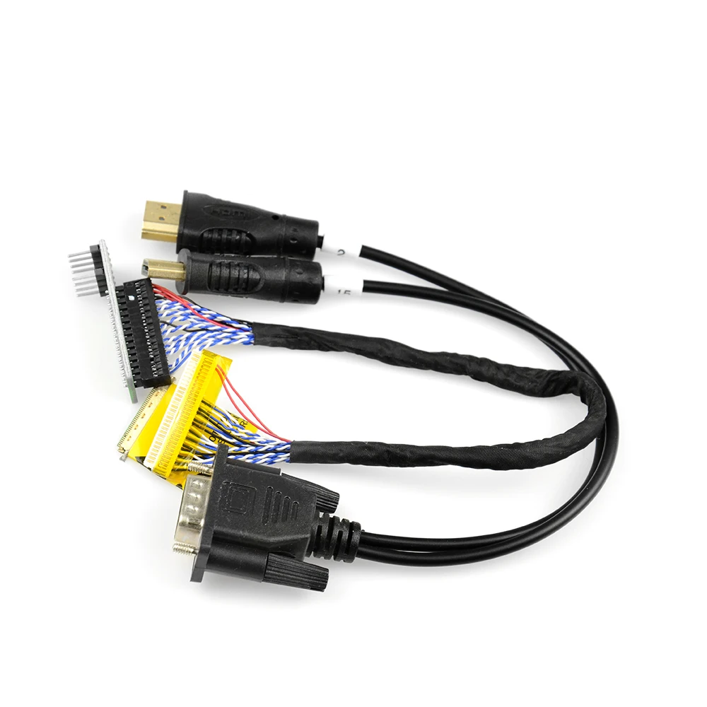 Светодиодный ЖК экран VGA HDMI чип кода EDID линия чтения данных 2 в 1 кабель для онлайн