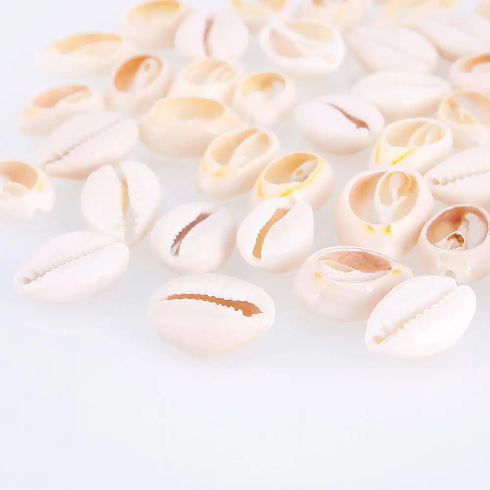 50 шт. Natural Sea Shell Loose Beads для домашнего украшения самодельного изготовления