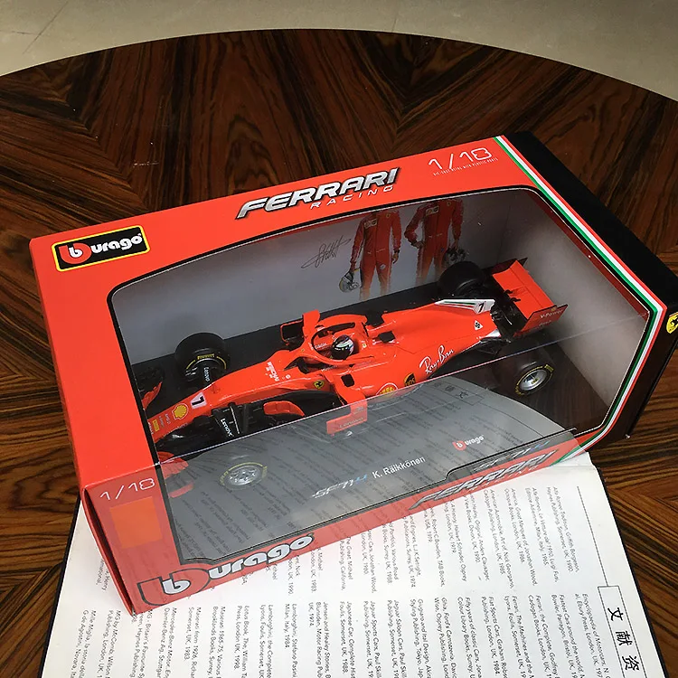 Bburago 1: 9 1/18 2018 Ferrari SF71 H Kimi · Raikkonen No7 Формула 1 F1 гоночный автомобиль Транспортное