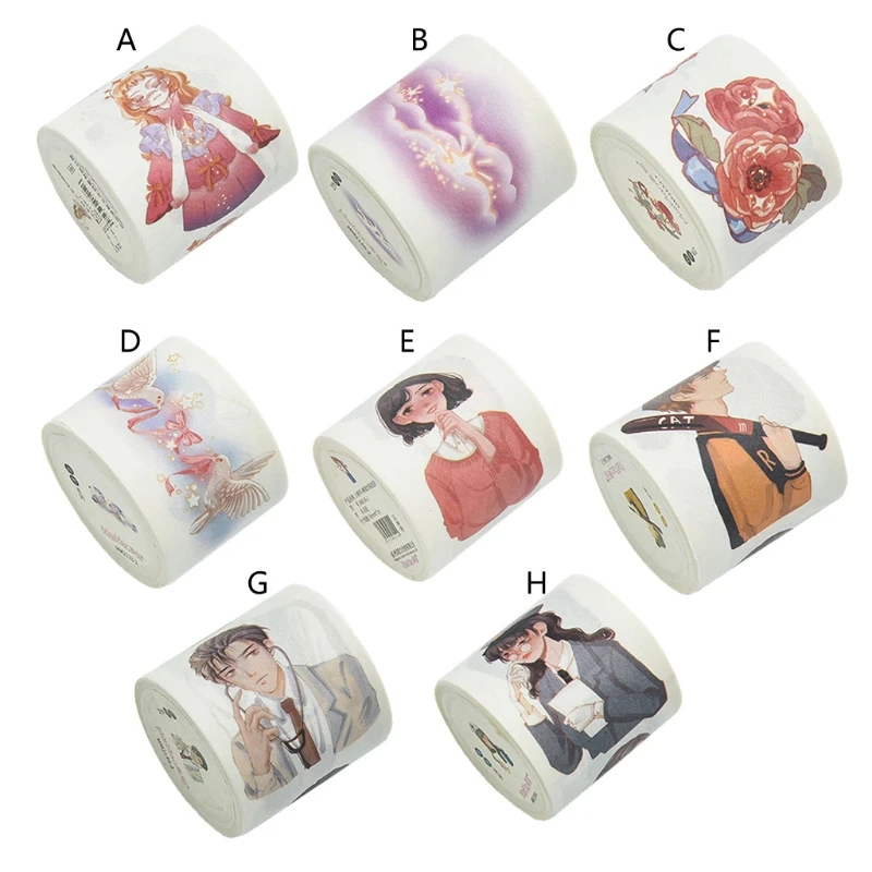 

Character Series Washi Tapes Decorative Adhesive Dot Masking Tape Stickers Scrapbooking DIY Stationery Tapes