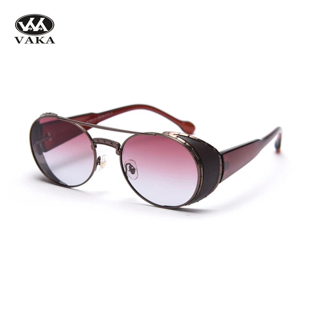 

2021 Fshion Brand women Sunglasses Female Sunglases Vintage Gradient lenses Designer Sun Glasses Round Frame