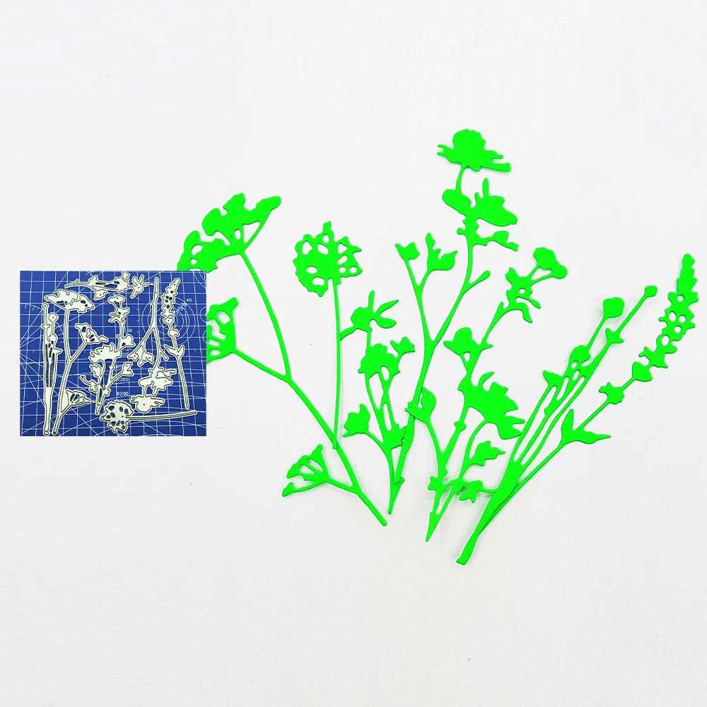 

Цветок Трава ремесло металлическая рамка шаблоны Скрапбукинг тиснение бумажные карты фотоальбом крафт трафареты штампы