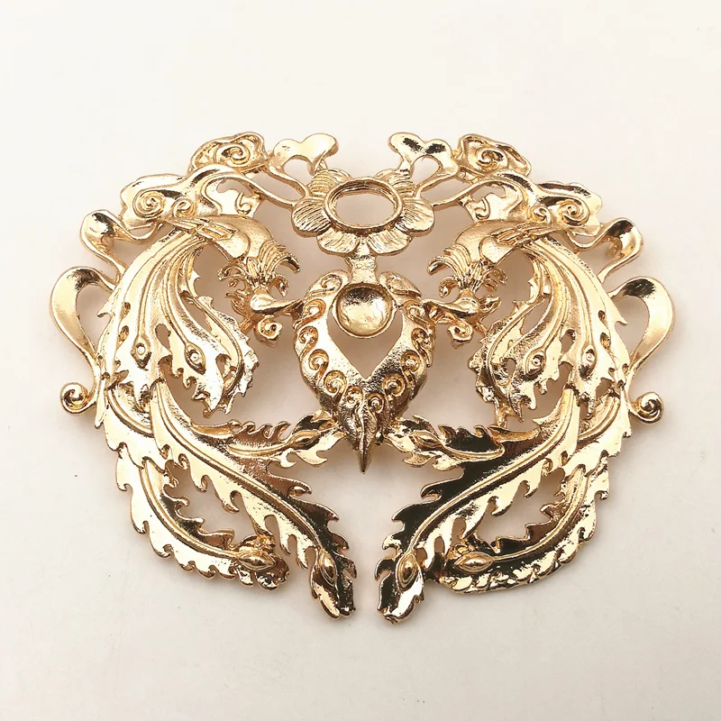 

SIXTY TOWFISH 1 piece DIY Jewelry Accessories Size 78*61mm Alloy Materials Flower Slice Charms