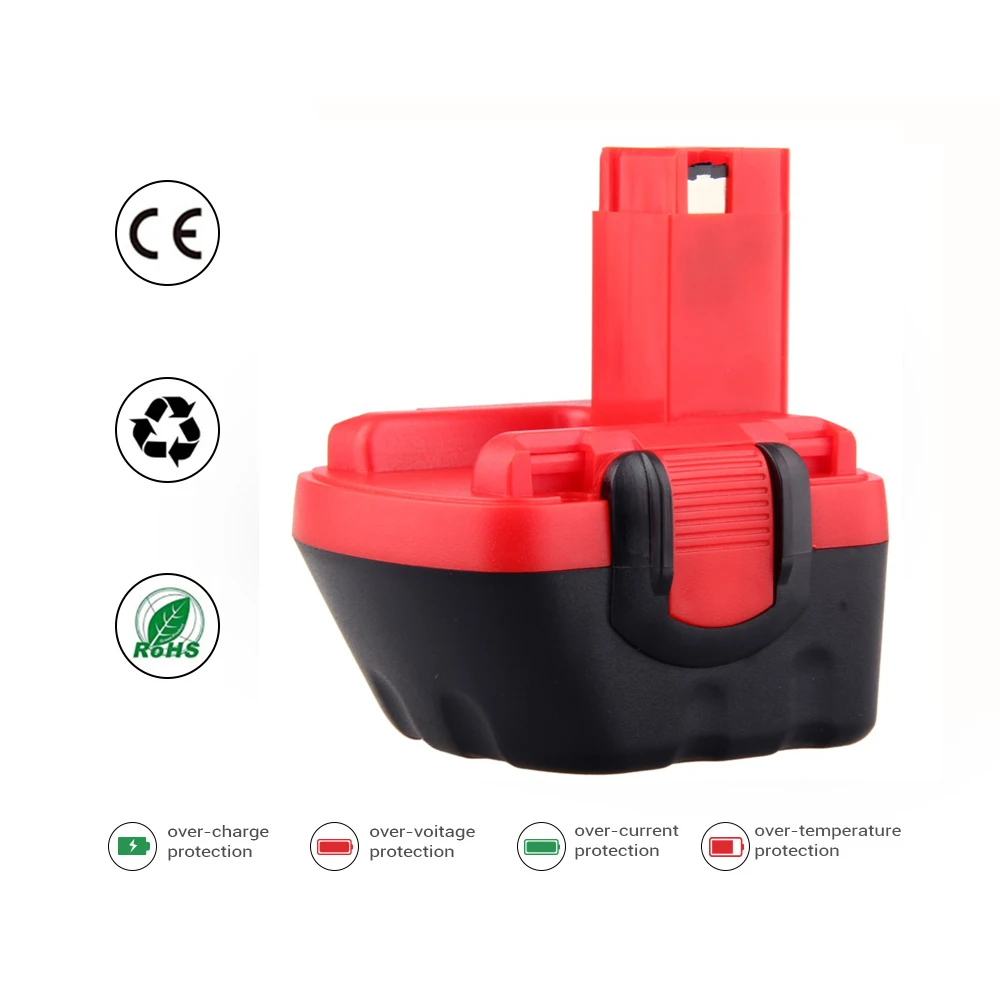 

For BOSCH 12V 12800mah PSR 1200 NiCD battery GSR 12V 12.8AH AHS GSB GSR 12 VE-2 BAT043 BAT045 BAT046 BAT049 BAT120 BAT139