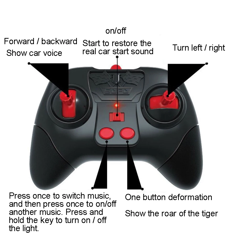 

Transformable Remote Control Car RC Stunt Gesture Sensing Twisting Off-Road Vehicle Light Music RC Car Toys