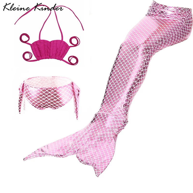 Детский купальник для девочек комплект бикини + хвост русалки малышей детская