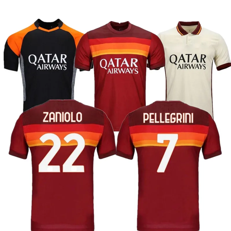 

AS Shepherd ZANIOLO Rome DZEKO soccer jersey ROMA TOTTI KLUIVERT KOLAROV 20 21 soccer jersey