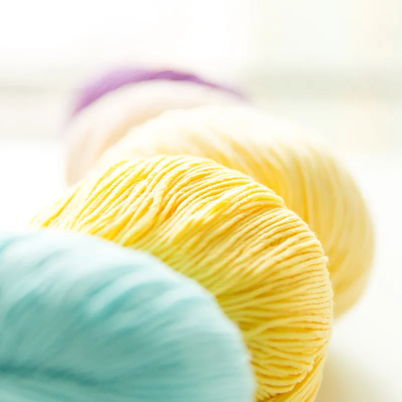 50 г молочная хлопчатобумажная пряжа супер мягкое Вязание натуральная шерстяная