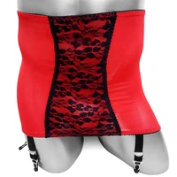 sexy lingerie high waist sissy lace stocking garter belt suspender fashion see through mens sheath mini skirts club goth garter