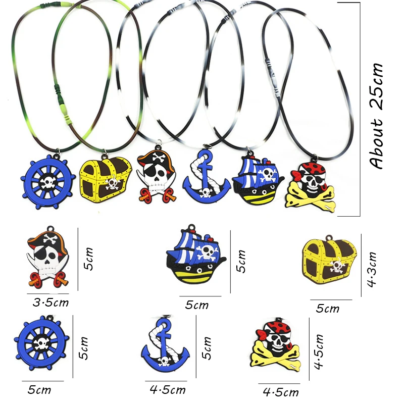 Сувениры для пиратвечерние Детские пиратские наклейки брелок кольца на Хэллоуин